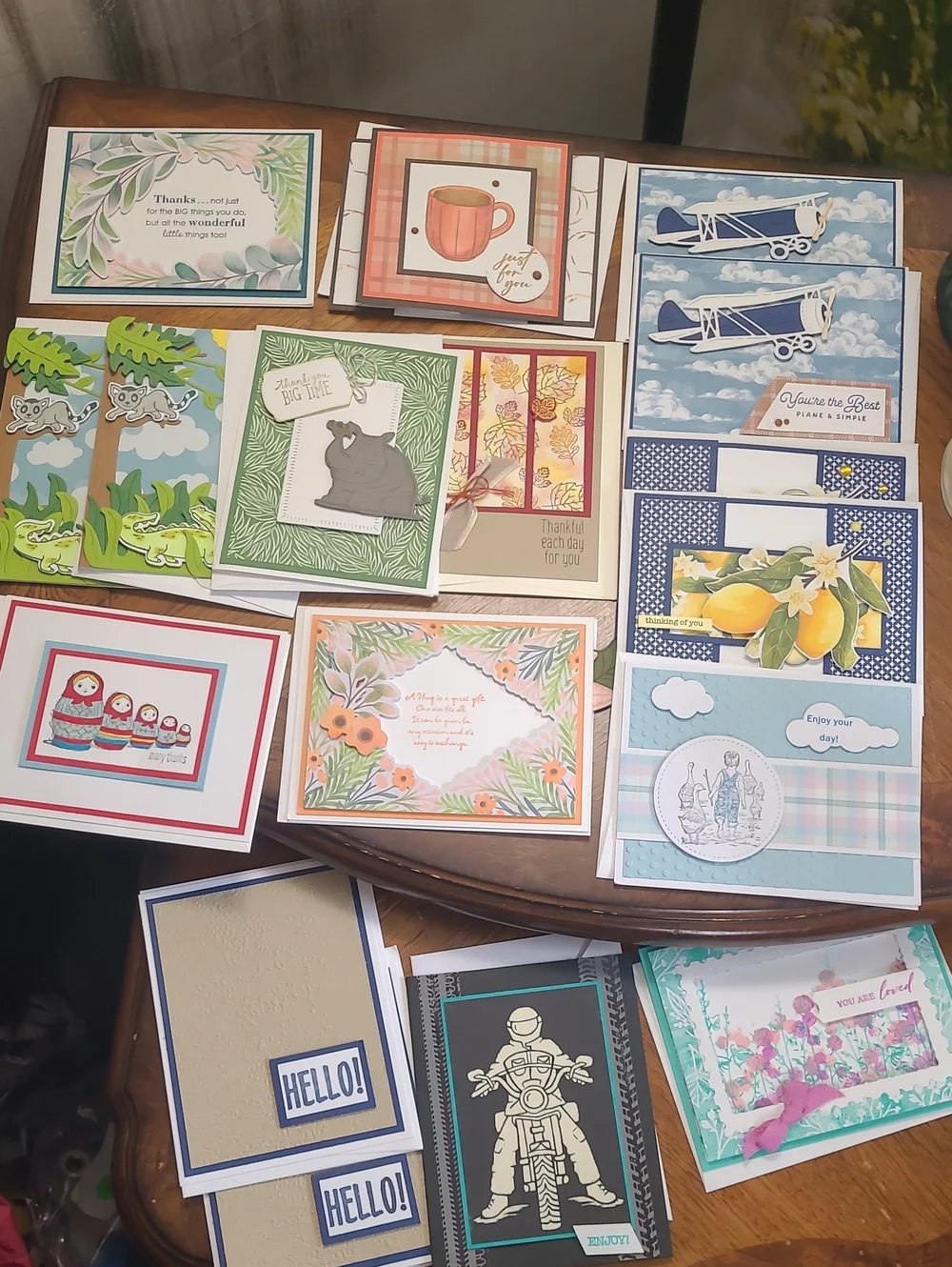 17 Handmade Assorted Mix of Greeting Cards